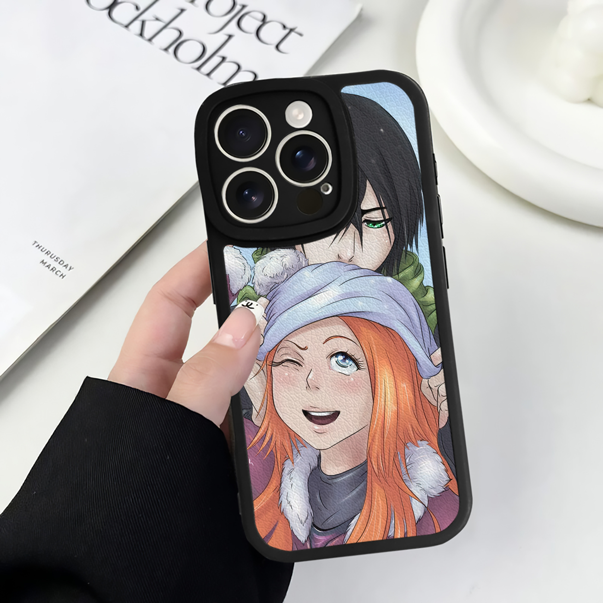 （画像用） ブリーチ BLEACH 【iPhone 16シリーズ対応】シリコンスマホケース（レザー調） 材質：シリコン